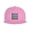 Pink, variant on Flat Bill Visor Classic Snapback Hat Power Harlequin Adjustable Baseball Cap for Men Women Black