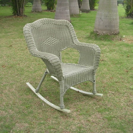August Grove Dominic Resin Patio Rocking Chair