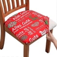 thumbnail image 1 of Juego de sillas de comedor, juego de sillas de comedor, juego de sillas extensibles, funda protectora de cojín (4, muñeco de nieve navideño), 1 of 4