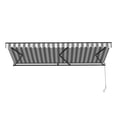 thumbnail image 4 of ALEKO 16' x 10' Grey White Stripes Retractable Motorized Patio Awning Sunshade, 4 of 8
