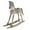Beige Rocking Scroll Horse Animals 42" x 11" x 38", variant on 27" x 17" White Mango Wood Horse Sculpture, by DecMode