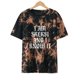 thumbnail image 5 of Camiseta de mujer Camisetas Cuello redondo Camiseta de manga corta Estampado de letras Tie-dye Camiseta Tops Blusa Regalo para mujeres Pompotops hkajfhjk469694, 5 of 9