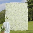 thumbnail image 3 of White Flower Wall Backdrop 15x15 Inches: 6 Packs 3D Floral Rose Wall Panels - Wedding Party Event Background Decorations, 3 of 8