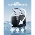 thumbnail image 2 of Ice Makers Countertop, Portable Ice Machine with Carry Handle, 26lbs in 24Hrs, 9 Ice Cubes Ready in 6 Mins, Auto-Cleaning Ice Maker with Basket and Scoop, for /Kitchen/Camping/RV, 2 of 6