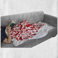 thumbnail image 6 of High Heels Soft Flannel Fleece Throw Blanket, Heart with Scarlet High Heel Shoe Silhouettes Love Woman Illustration, Cozy Plush for Indoor and Outdoor Use, 50" x 70", Scarlet and White, by Ambesonne, 6 of 6