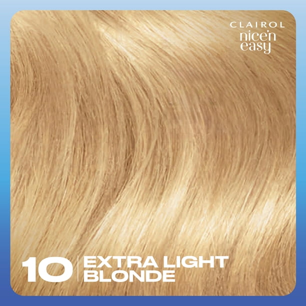 Clairol Nice'n Easy Permanent Hair Color Cream, 10 Extra Light