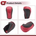 thumbnail image 4 of Cubierta de pomo de cambio de marcha antideslizante Unique Bargains para Mazda CX-5 2013-2014, negro y rojo, cuero sintético, 4 of 7
