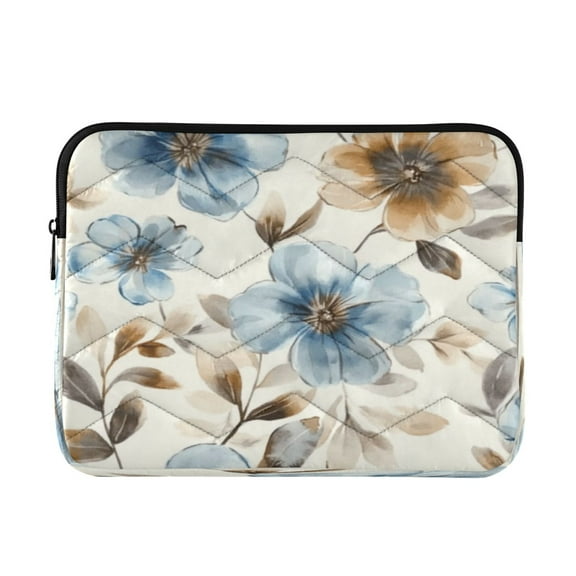 Laptop Bag Briefcase Computer Inner Bag Computer Bag Laptop Sleeve Case for Work Travel School Soft Blue Flowers