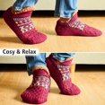 thumbnail image 2 of Calcetines pantuflas para hombres y mujeres, calcetines pantuflas mullidos con pinzas, forro polar antideslizante, que retienen el calor, regalo de Navidad, tallas S 35-39, 2 of 4