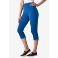 thumbnail image 2 of Woman Within Plus Size Stretch-Cotton Knit Pull-On Capri Leggings, 2 of 6