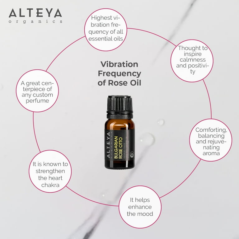 Alteya Organics Bulgarian Essential Rose Oil Pure Rose Otto 4.3ml -  Walmart.com
