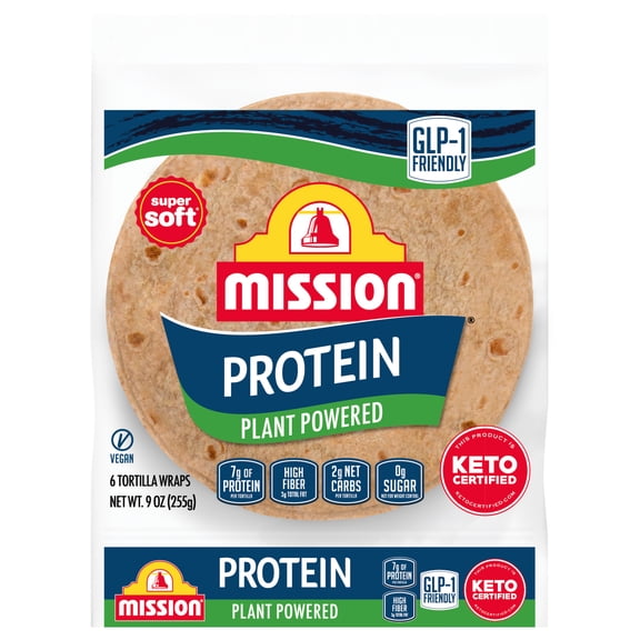 Mission Protein Tortilla Wraps, 6 Count