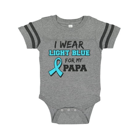 

Inktastic I Wear Light Blue For My Papa Gift Baby Boy or Baby Girl Bodysuit