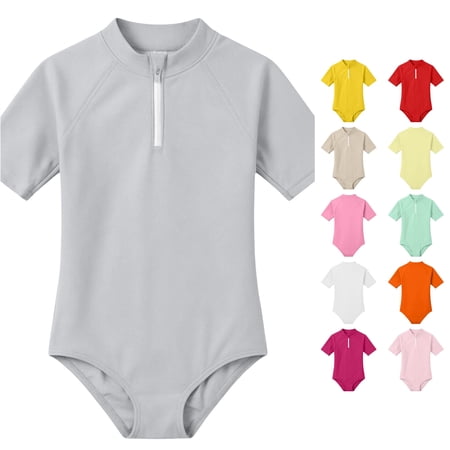 Girls Two Piece Swimsuits for Kids UPF 50 Sun Rash Guard and Swim Shorts for Beach Pool Water Play Swimsuit Big Girls 14-15 Years