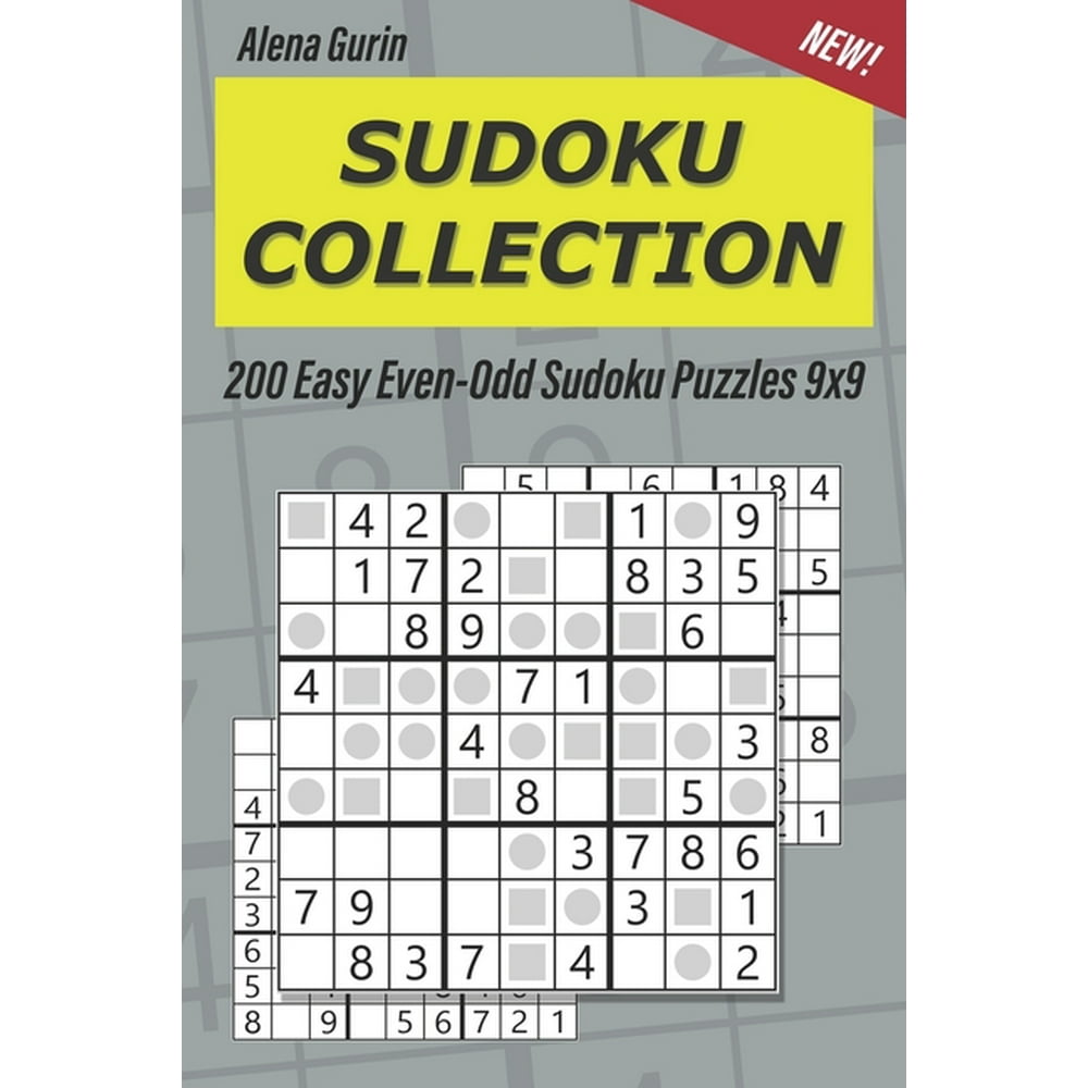 Even Odd Sudoku Sudoku Collection 200 Easy Even Odd Sudoku Puzzles 
