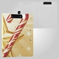 thumbnail image 2 of Christmas Candy Cane Heart Golden Star Foldable Binder Folder Clipboard with Pen Slot Double Clips A4 Size File Storage, 2 of 8