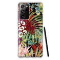 thumbnail image 1 of MUNDAZE Samsung Galaxy Note 20 Ultra Shockproof Clear Hybrid Protective Phone Case Leopard Tropical Vacation Beach Flowers Cover, 1 of 1