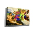 thumbnail image 2 of Epic Graffiti 'Michelangelo - Creation of Adam Colorful I' by Epic Art Portfolio, Canvas Wall Art, 60"x40", 2 of 8