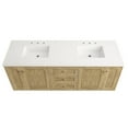 thumbnail image 6 of James Martin 545-V72-LNO-3WZ Double Vanity Light Natural Oak w/ White Zeus Top, 6 of 13