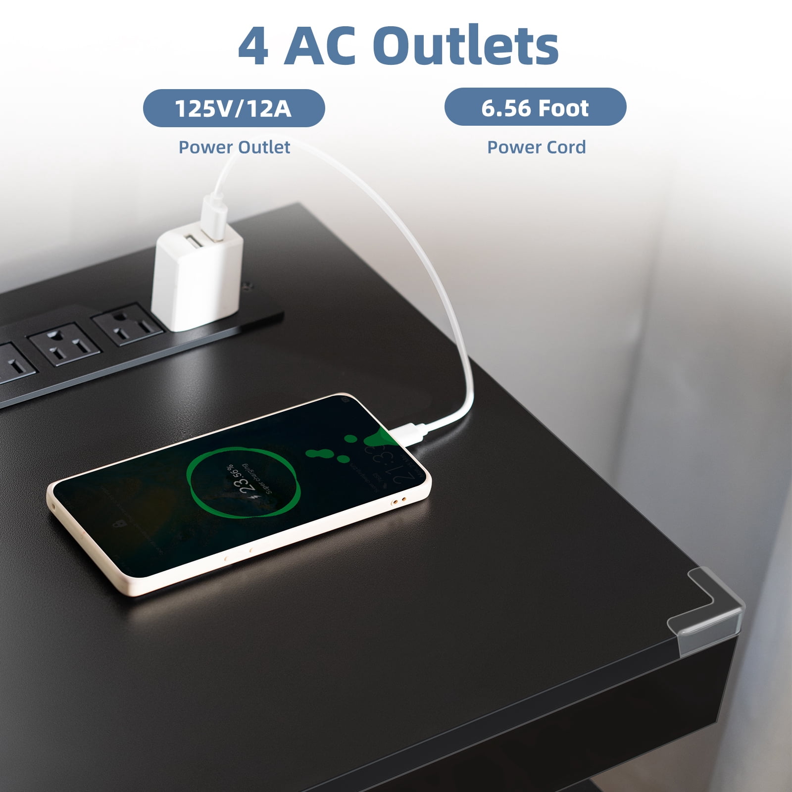 TV Stand with LED Lights for TVs up to 55 Inch TV Console Storage Cabinet Entertainment Center