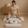 thumbnail image 4 of Royal Massage Deluxe 10pc Prenatal Pregnancy Comfort Cushion Set - Massage Therapy for Pregnant Women (Burgundy), 4 of 6