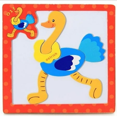 Magnetic Animal Puzzle - Educational Toy Children Magnetic Jigsaw Puzzle Lovely Animals Puzzle for Boys and Girls Rudder bird