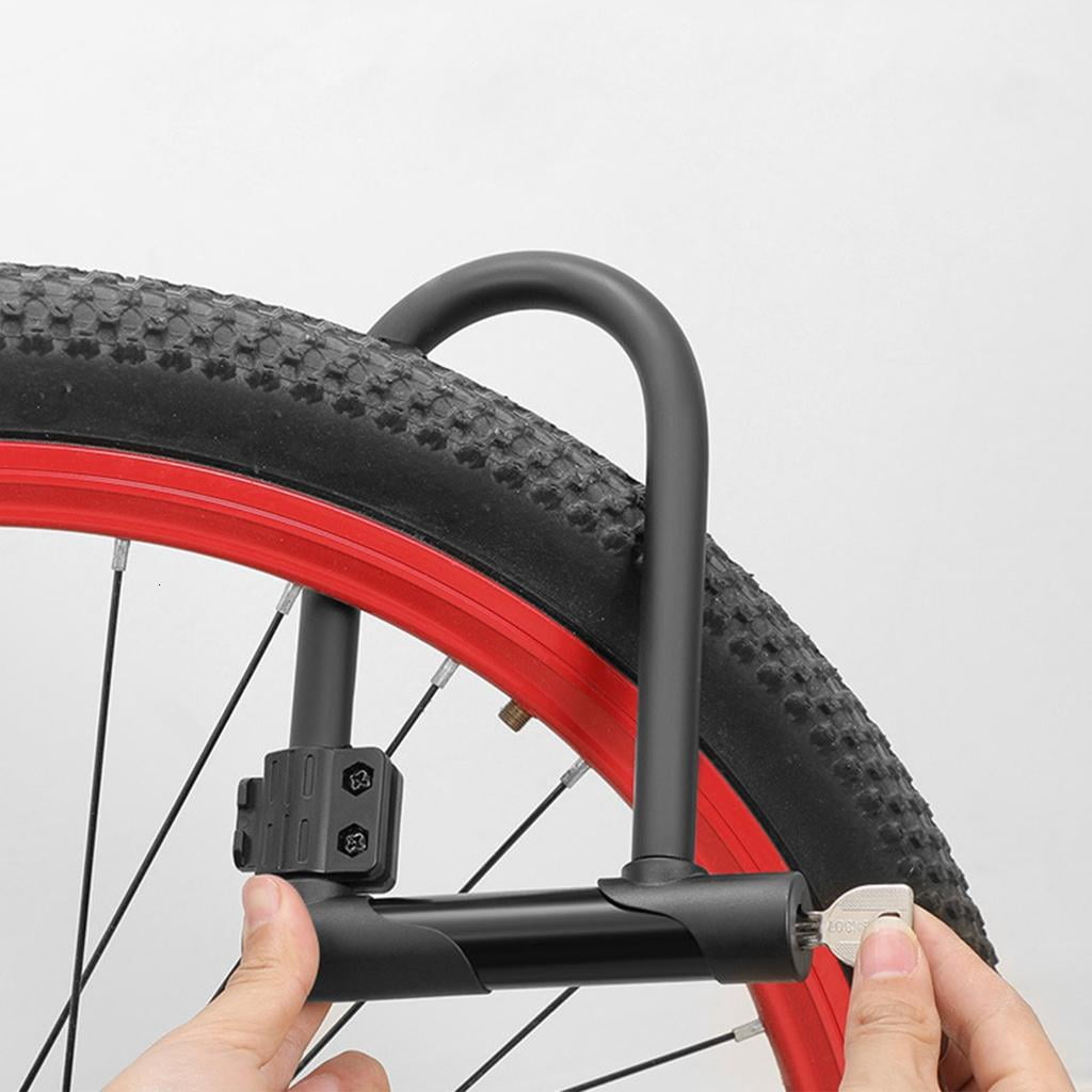 Yihuala Rustproof Safe Bike Accessories Heavy Duty Bike for Road Mountain Bike Anti Theft Bike U with