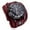 Red, variant on WNFJR Men's Vintage Hand-Stitched Cowhide Steampunk Wrist Watch, Quartz Movement, High-Quality Vegetable-Tanned Leather Band