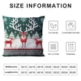 thumbnail image 5 of COMIO  Throw Pillow Covers,Pillowcase Decor for Couch Sofa Bedroom Car Living Room,Sweater Merry Christmas Pattern Deers, 5 of 5