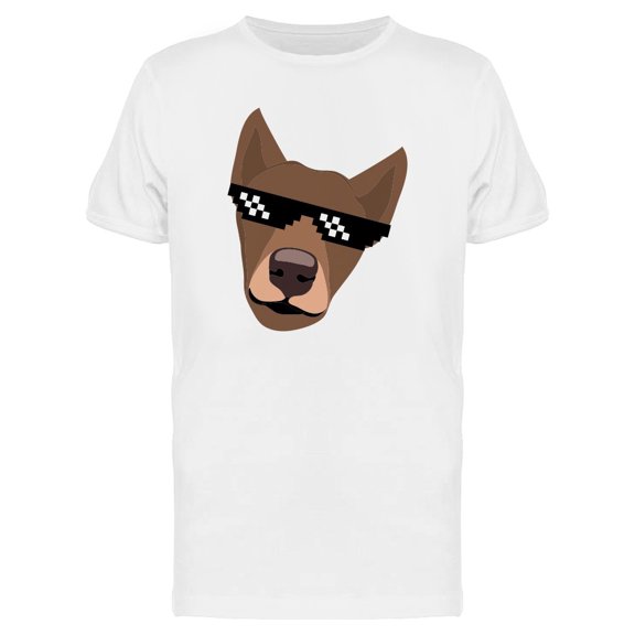 Cool Dog Wearing Sunglasses Tee Men's -Image by Shutterstock