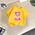 thumbnail image 2 of shqvo Little Girls Shirts Regular Fit Crew Neck Spring Summer Holiday Short Sleeve Tops for Girl's Casual Pullover Cute Summer Shirt Daily Wear Loose Fit Tee for Girls, 2 of 4
