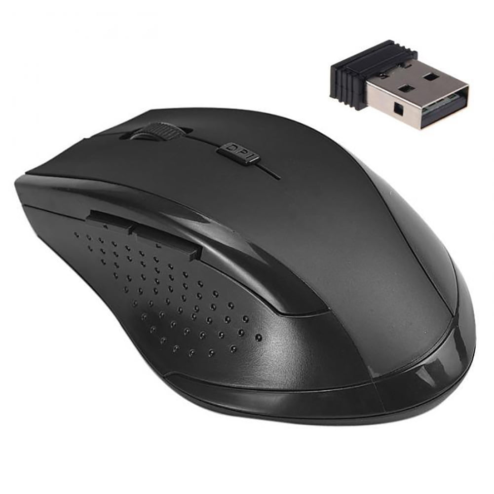 2.4GHz Wireless Optical Ergonomic Gaming Mouse Mice Gray for Laptop PC Computer 
