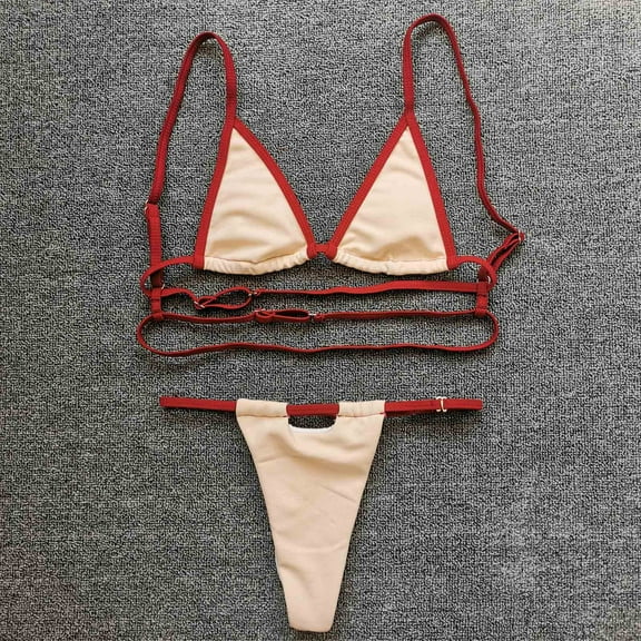 Bikini Sets for Women Women Bandeau Bandage Bikini Set Push-Up Brazilian Swimwear Beachwear Swimsuit