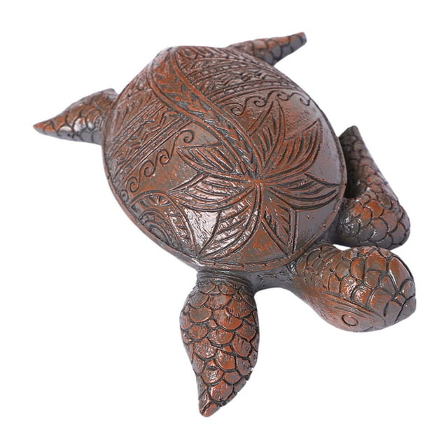Estatua de tortuga marina, decoración de pecera, manualidades, estatuilla de tortuga, estatua de jardín para patio, porche, césped, decoración del