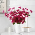 thumbnail image 4 of Japceit Artificial Bougainvillea Flower Arrangement Silk Faux Floral Hanging Bush for Wedding Ceiling Living Room Outdoor Home Decor, 4 of 6
