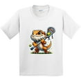 thumbnail image 3 of Inktastic Lacrosse Funny Bearded Dragon Youth T-Shirt, 3 of 5