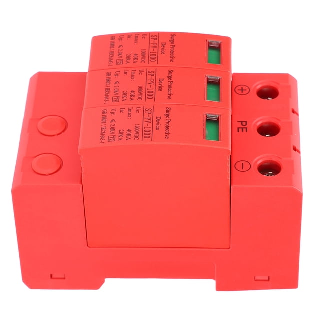 Dispositivo de protección contra sobretensiones 3P40KA DC1000V Protector fotovoltaico Disyuntor