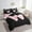 Black Pink W, variant on Erosebridal Girly Bowknot Bedding Twin Size, Initial Letter S Bedding Sets Twin Size, Cartoon Monogrammed Reversible Bed Set, Breathable Bedroom Decorative, 7pcs