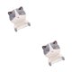 thumbnail image 1 of Bearachild | Soporte para inodoro para gatos no tóxico, artesanía exquisita, inodoro de amplia aplicación | Estructura fuerte | Gris resistente Gris 2Conjunto, 1 of 1