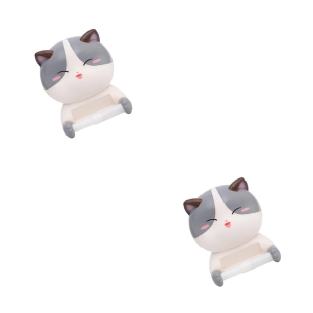 Bearachild | Soporte para inodoro para gatos no tóxico, artesanía exquisita, inodoro de amplia aplicación | Estructura fuerte | Gris resistente Gris 2Conjunto