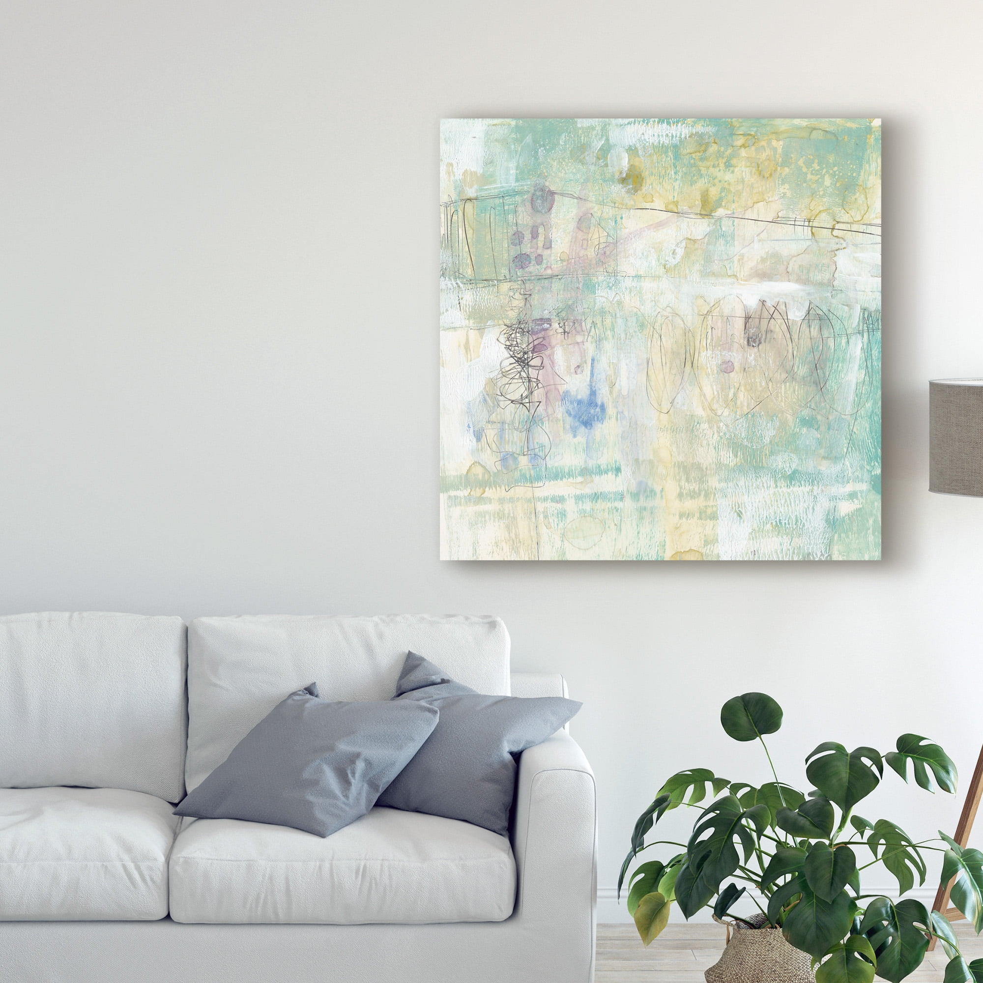 Trademark Fine Art 'Washed Pastel I' Canvas Art by Jennifer Goldberger