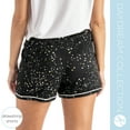 thumbnail image 3 of Hello Mello Daydream Soft Pajama Lounge Shorts Bottoms, Night Sky Large/X-Large (Women's), 3 of 9