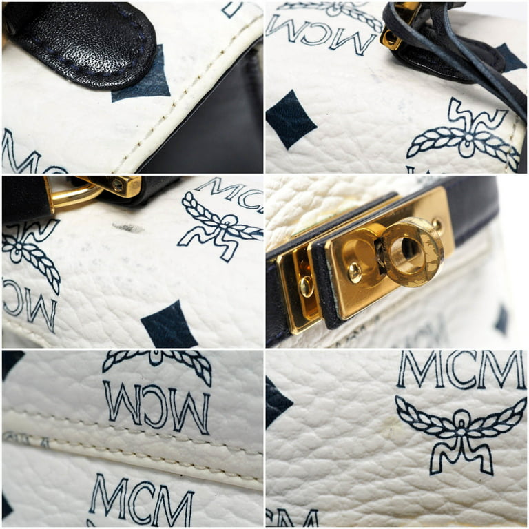 Authentic Mcm Logos Pattern Shoulder Tote Bag