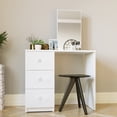 thumbnail image 5 of Boahaus Alexandra Modern Vanity Table, White Finish for Bedroom, 5 of 8
