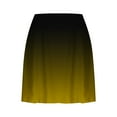 thumbnail image 3 of Lcziwo Skirts for Women 2025 Summer Vacation Casual Skorts Athletic Workout Yoga Running Skirts Lightweight Stretchy Gradient Skorts with Liner Yellow,L, 3 of 5