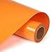 thumbnail image 3 of RENLITONG Orange HTV Iron on Vinyl 12Inch by 10ft Roll Heat Transfer Vinyl for T-Shirt HTV Rolls for All Cutter Machine - Easy to Cut & Weed for Heat Transfer Design, 3 of 4