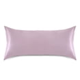 thumbnail image 3 of Dailycode Satin Pillow Case Standard Silk Pillow Cover for Hair and Skin Envelope Closure Pale Mauve 20"x26", 3 of 9