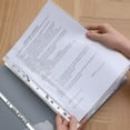 thumbnail image 4 of Décor d'Automne 20 Pcs Protecteurs de Feuilles Manchons Transparents Manchons de Chargement par le Haut Protecteurs de Pages Perforés 11 Trous, 4 of 7