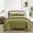 thumbnail image 5 of Dessay 2 or 3 Piece Comforter Set Washed Garment Technique Geometric Square Tile, 5 of 10