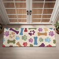 thumbnail image 2 of Paw Prints and Bones Door Rugs,Washable Non Slip Door Mats Indoor,Decorative Door Mats,Entry Mat Indoor for Entrance,Bedroom,Kitchen,Bathroom,16"x47", 2 of 6